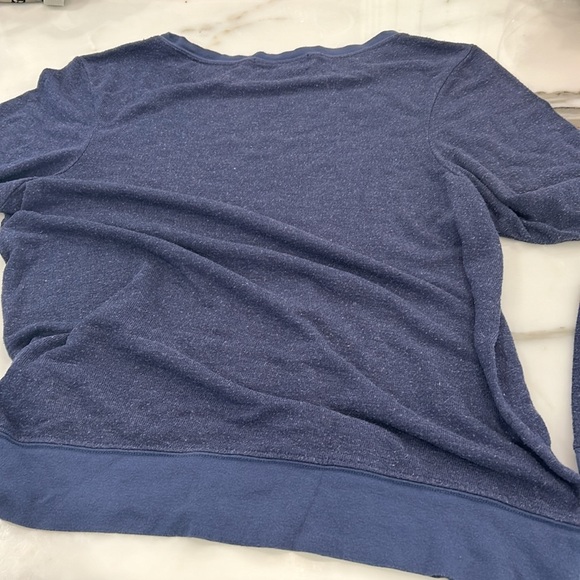 Wildfox Blue Sweatshirt with Heart & Feathers-M - Picture 5 of 5